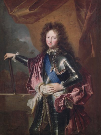 Porträt von Philippe II (1674-1723) Herzog von Chartres als Junge von Hyacinthe Francois Rigaud